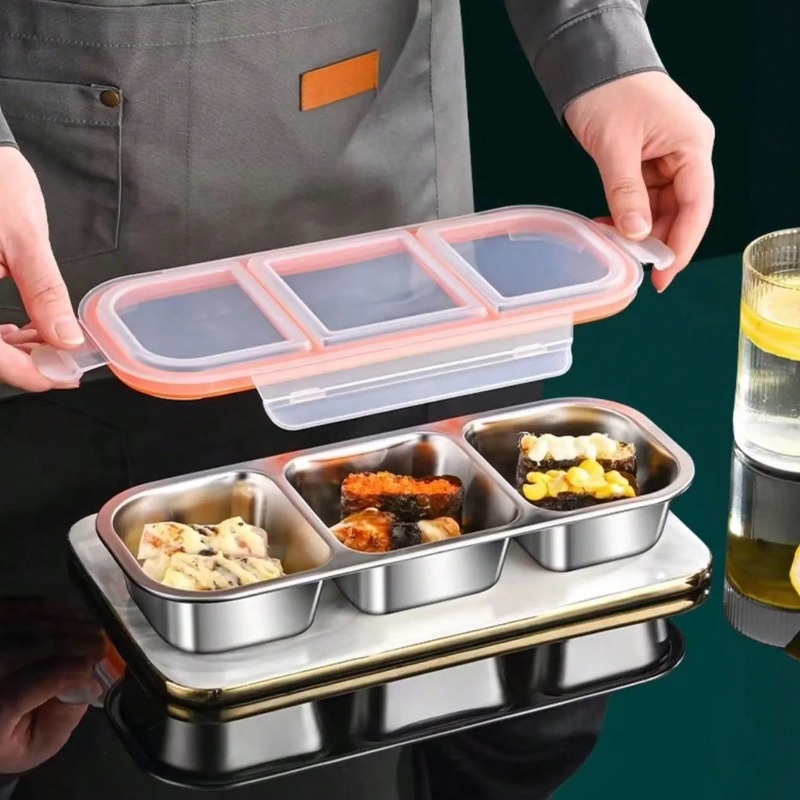 304 steel fresh-keeping box, b - đánh giá và giá Bento Box